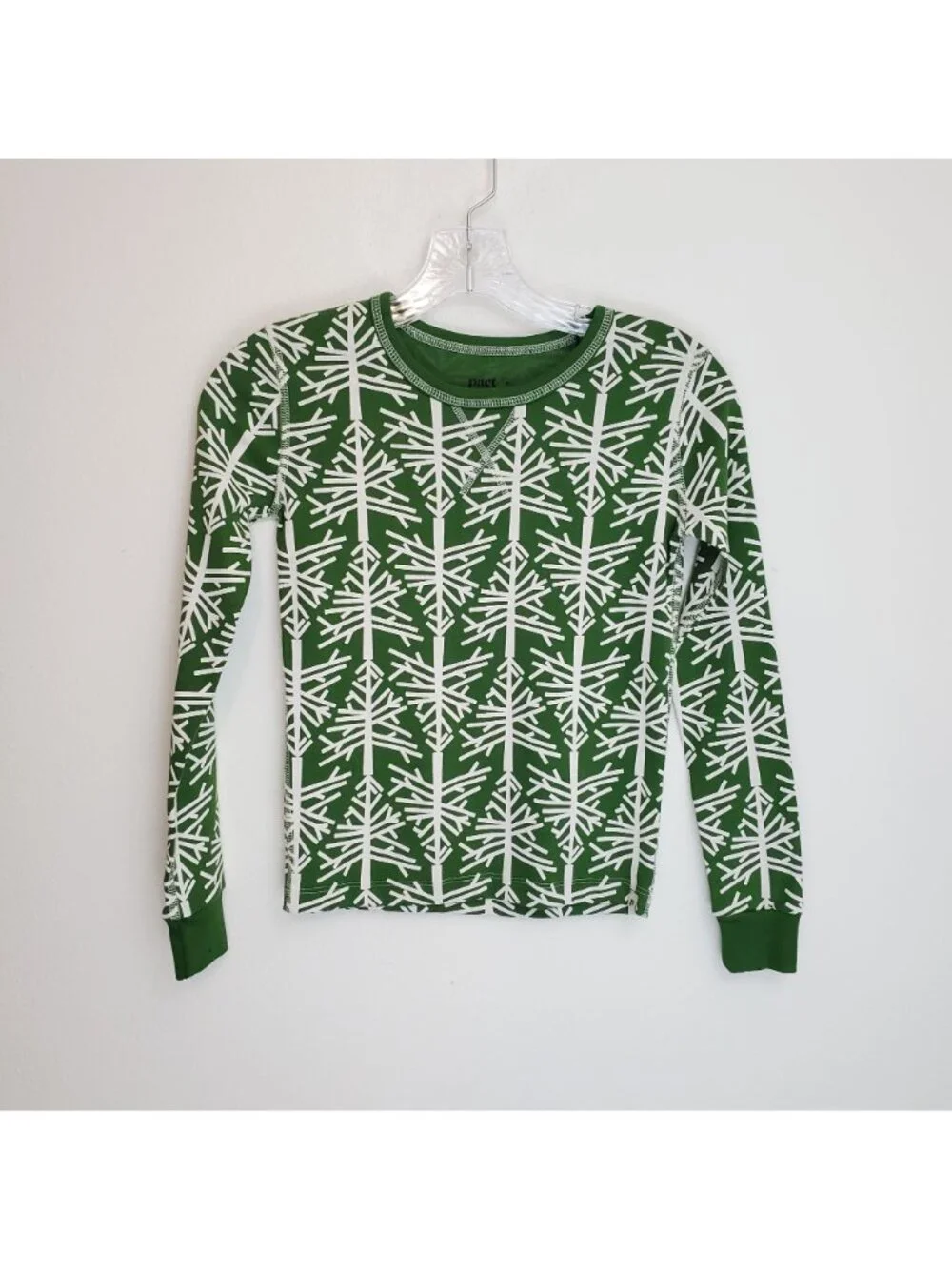 Pact Birch Tree 100% organic cotton kids holiday pajama set